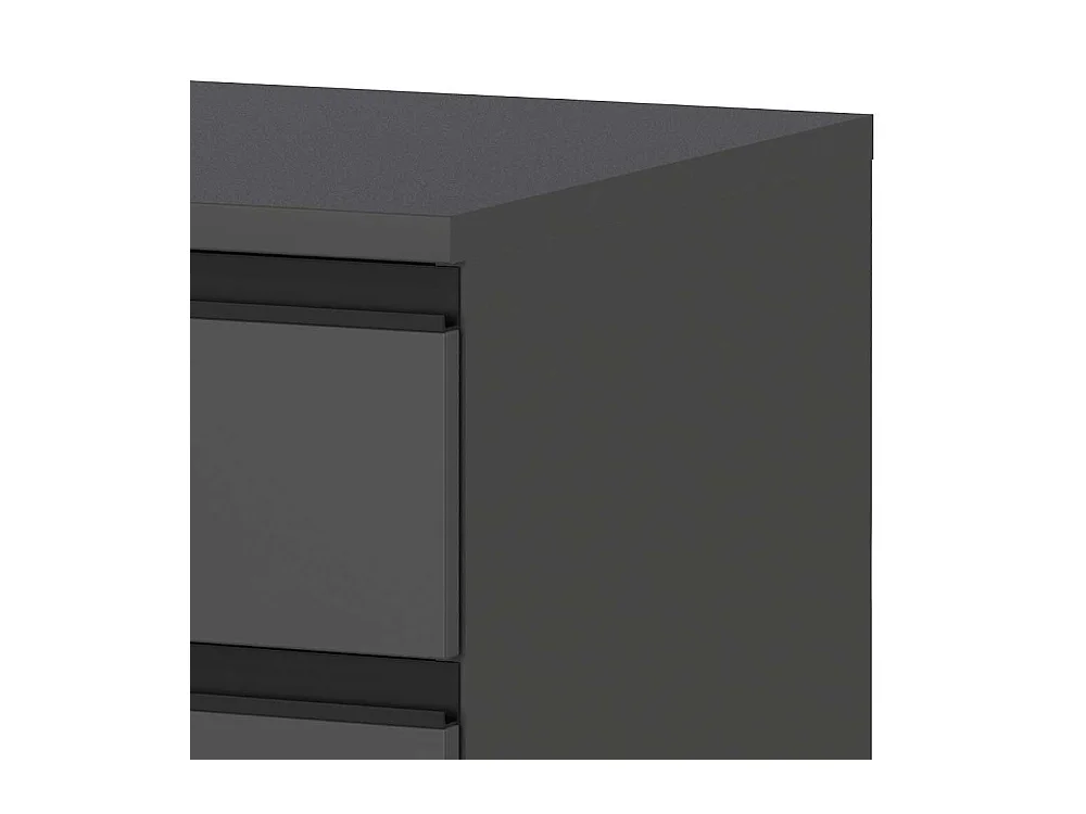 Rollcontainer Schreibtischrollcontainer in Dunkelgrau Made in Germany