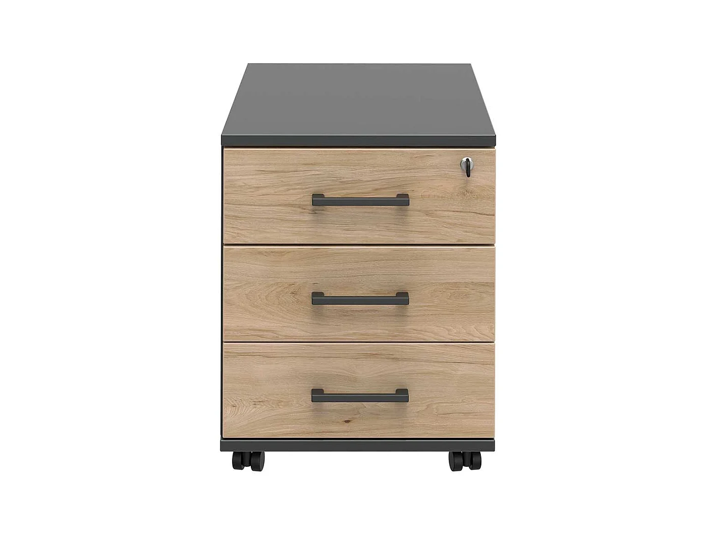 B�rorollcontainer mit drei Schubladen oben abschlie�bar