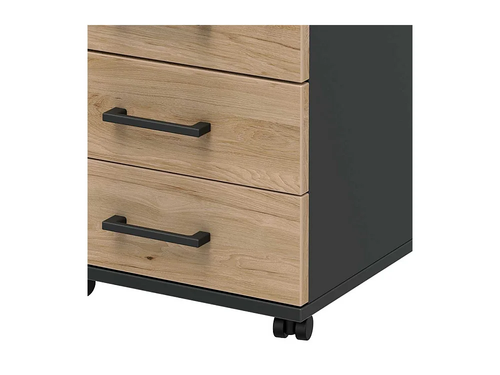 B�rorollcontainer mit drei Schubladen oben abschlie�bar