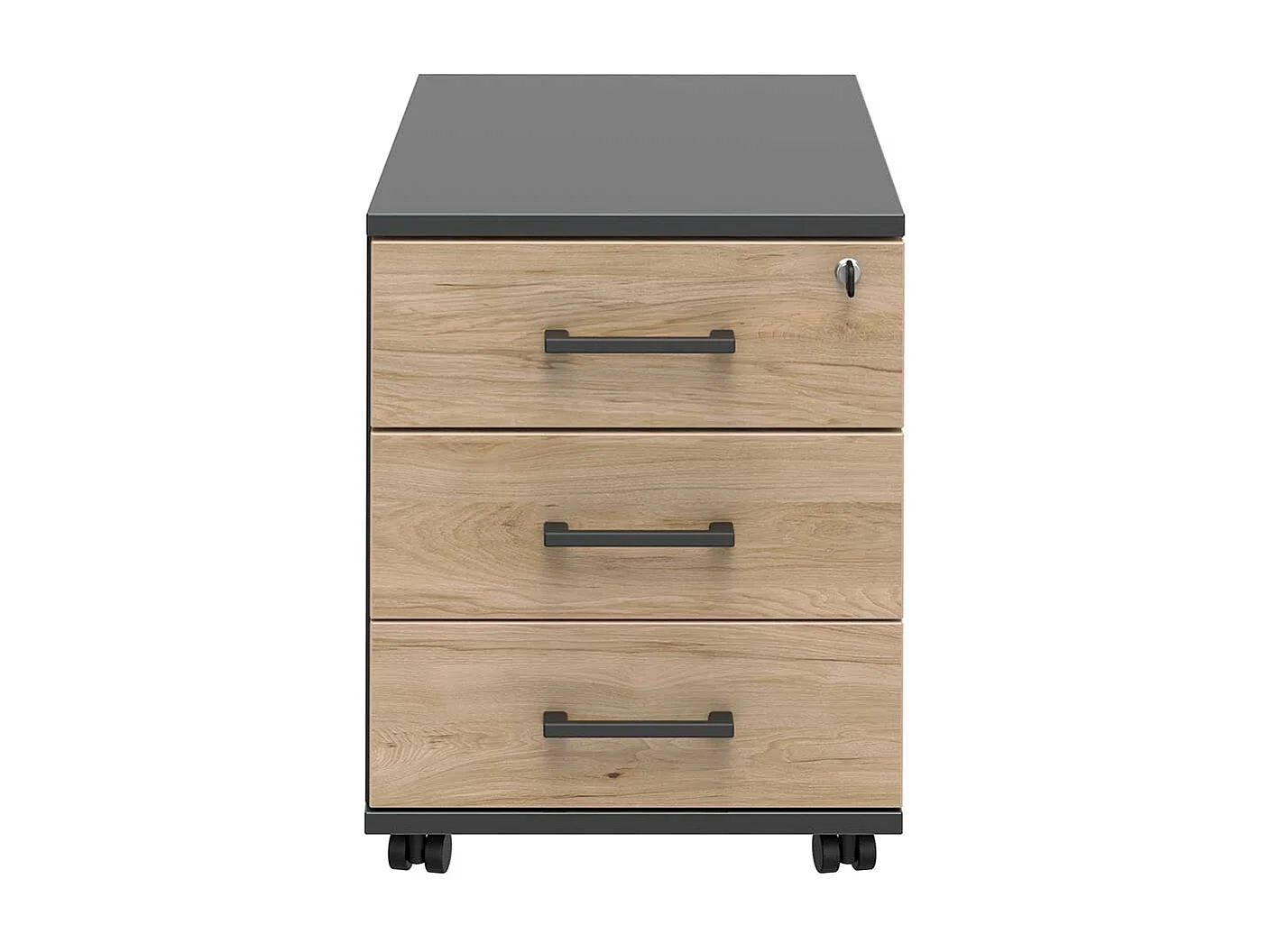 B�rorollcontainer mit drei Schubladen oben abschlie�bar