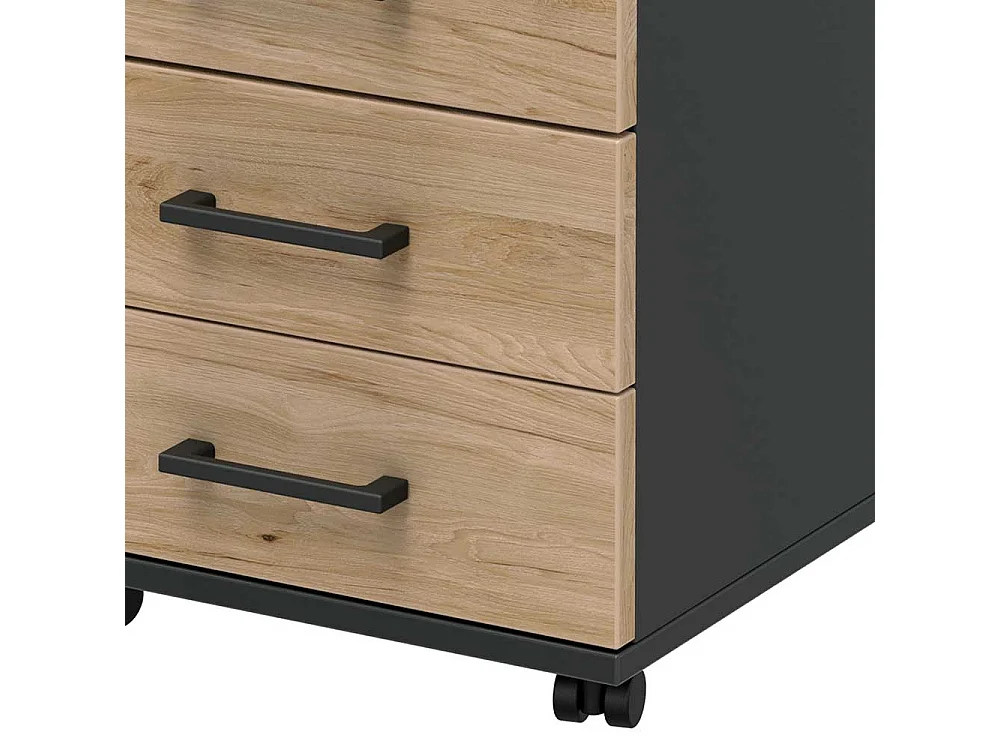 B�rorollcontainer mit drei Schubladen oben abschlie�bar