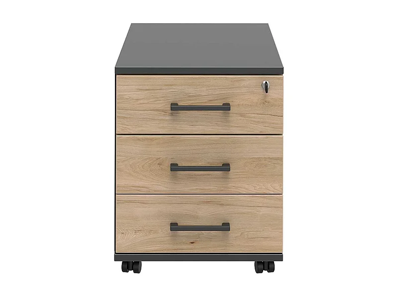 B�rorollcontainer mit drei Schubladen oben abschlie�bar