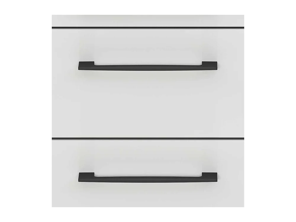 Schreibtischcontainer Bürocontainer mit vier Schubladen und Metallgriffen