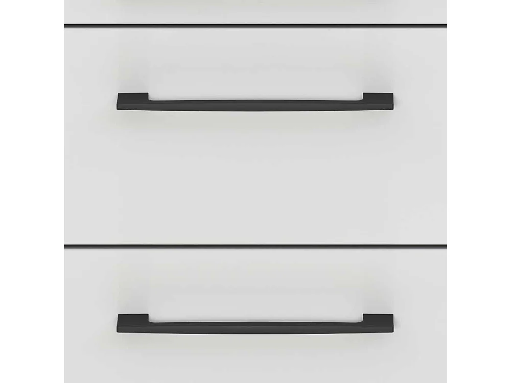 Schreibtischcontainer Bürocontainer mit vier Schubladen und Metallgriffen