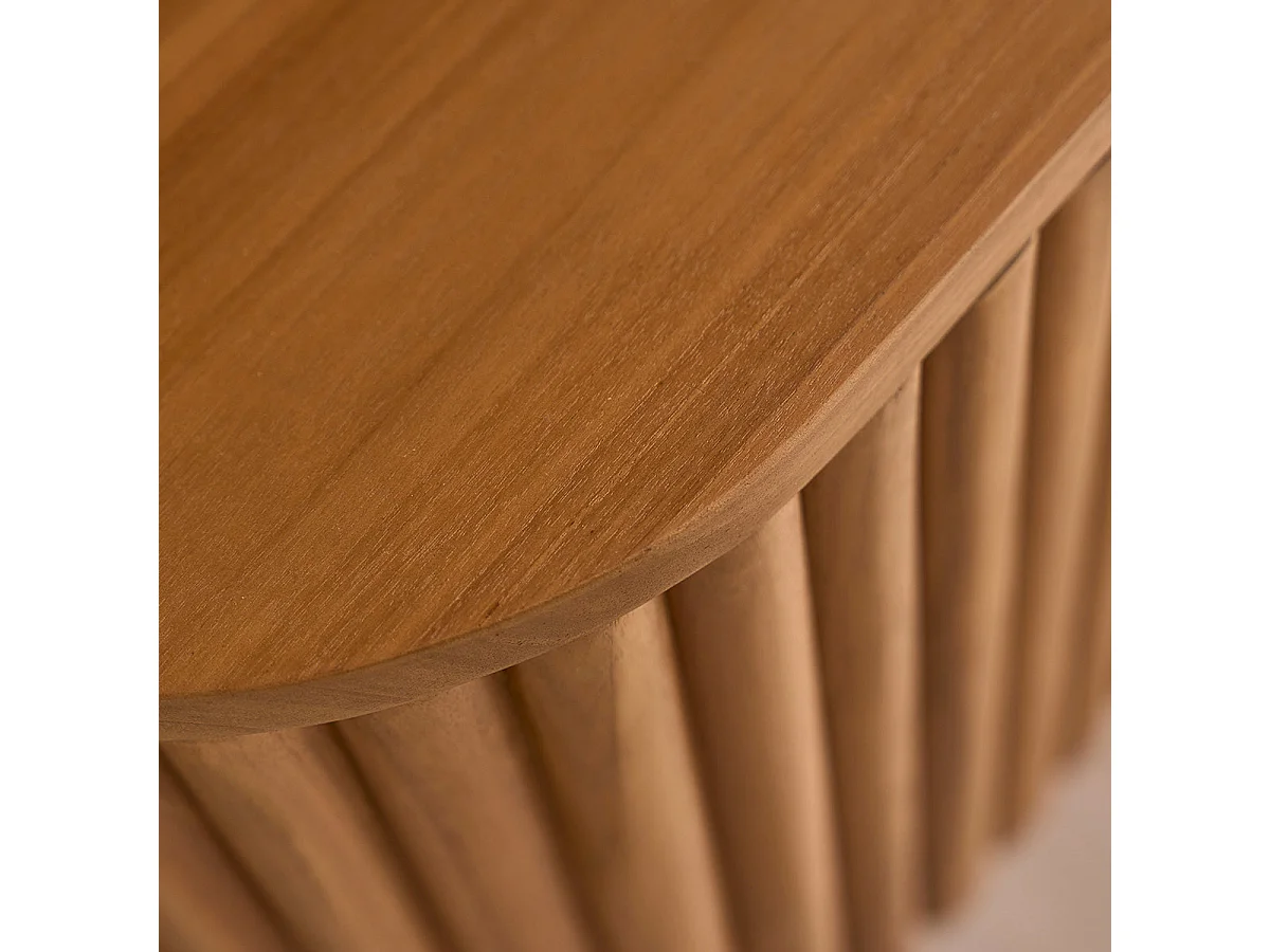 Mobile porta TV sospeso in teak massello 170 cm