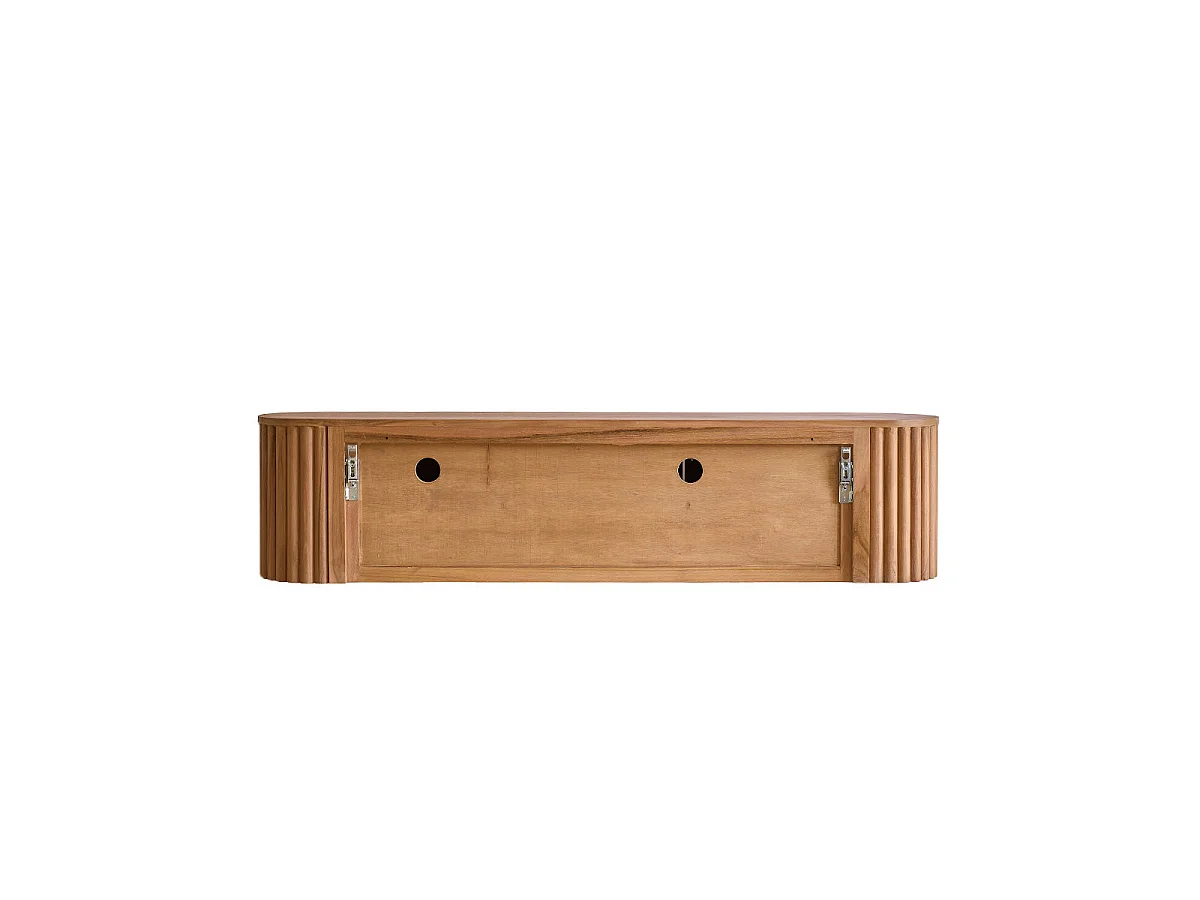 Mobile TV sospeso in teak massello da 170 cm