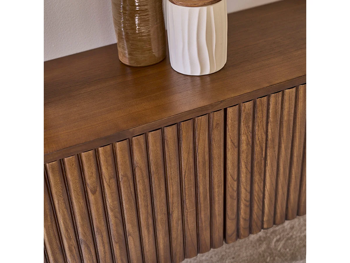 Meuble TV suspendu en mindi massif 170 cm