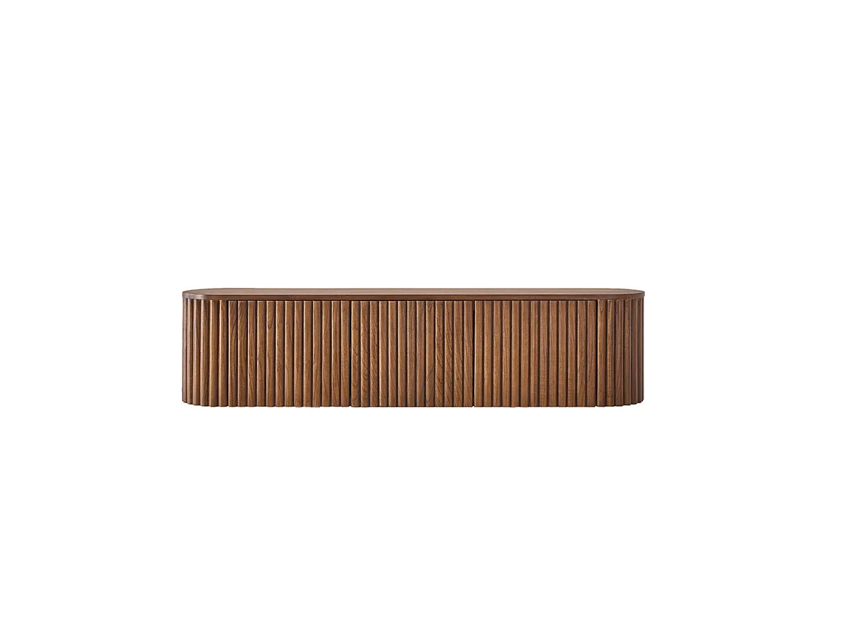 Mueble de TV suspendido de mindi macizo 170 cm
