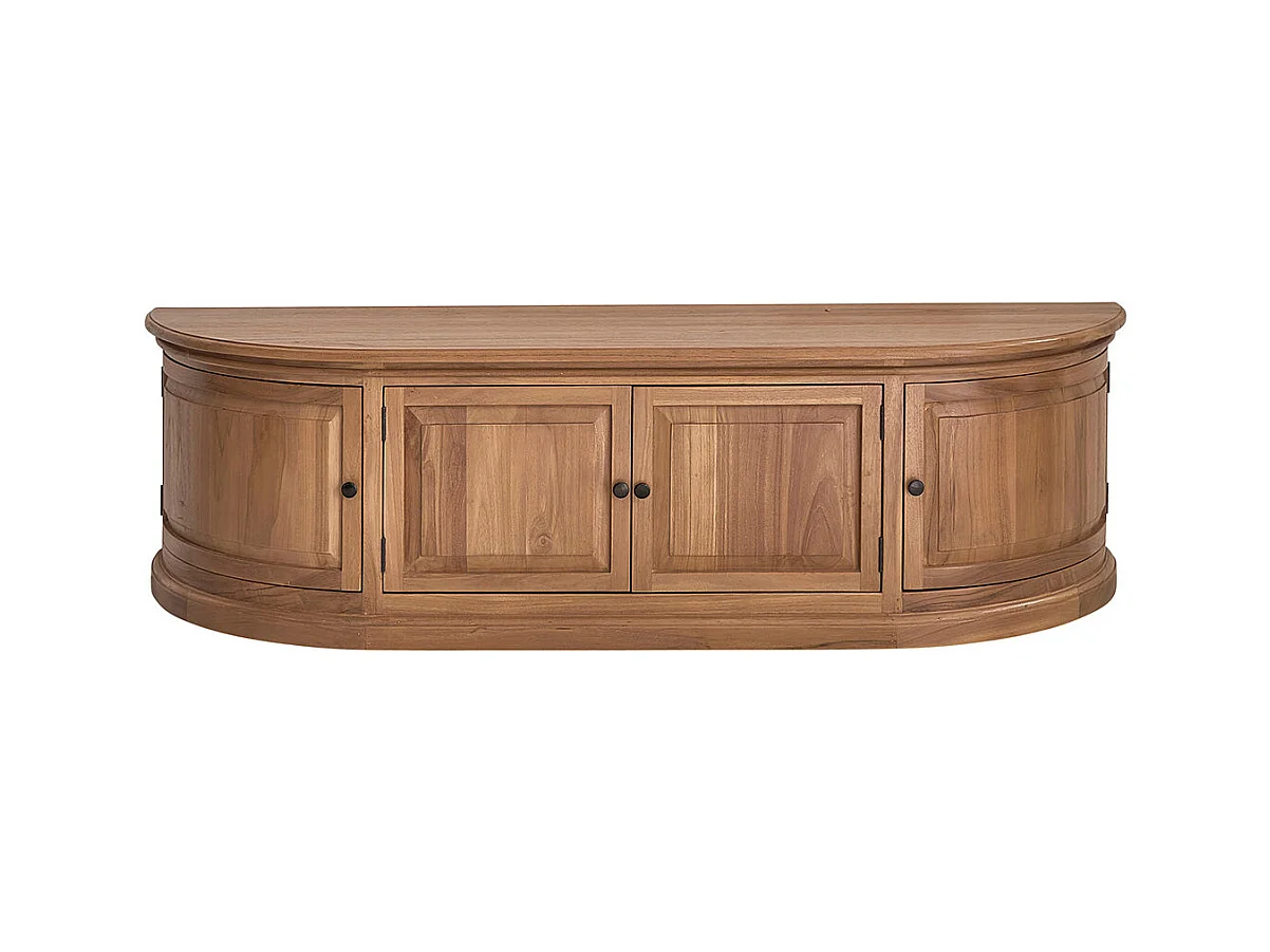 Meuble TV en bois de teck 160 cm