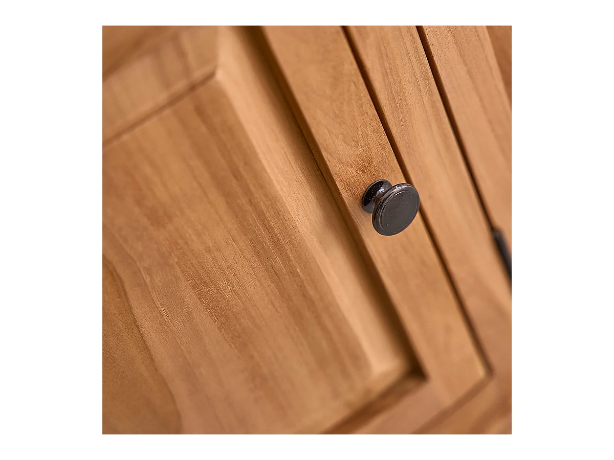 Meuble TV en bois de teck 160 cm