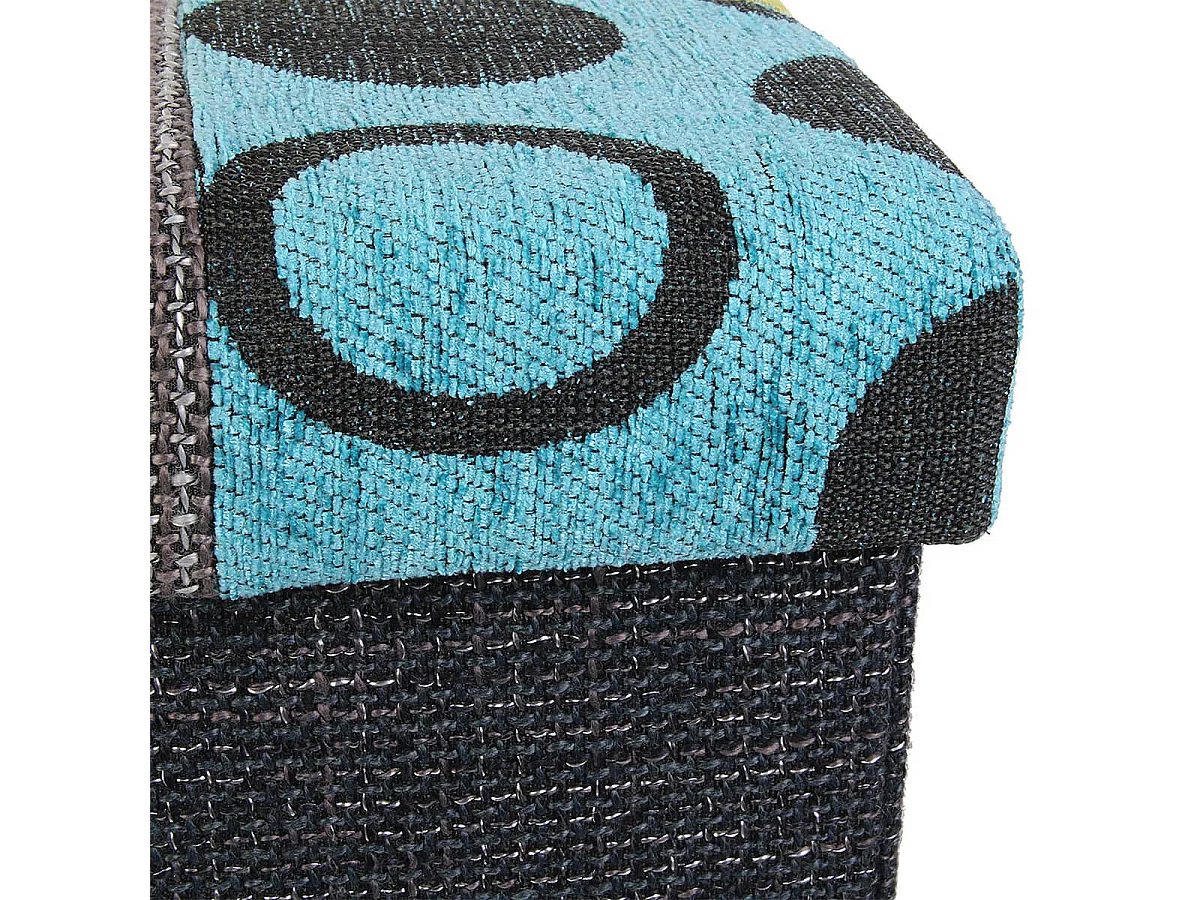 Pouf Coffre Pliable Motif Patchwork - QUADI