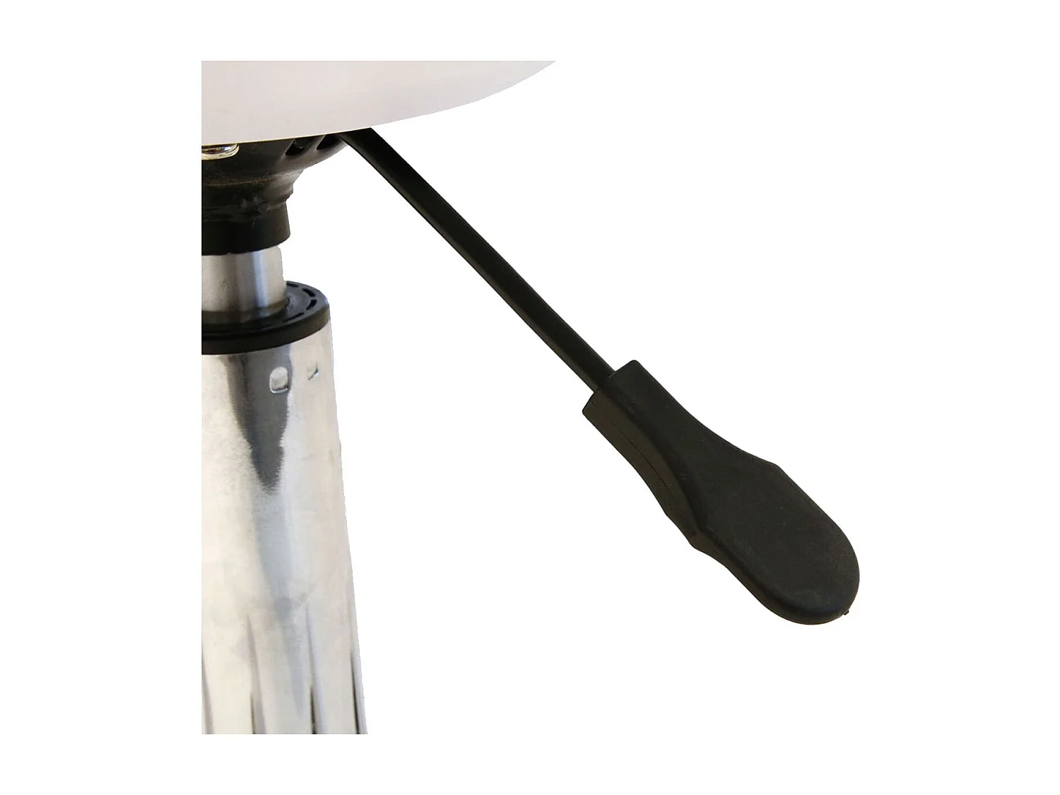 Chaise de Bureau à Roulettes Rembourrée Coloris Blanc - ISAIAH