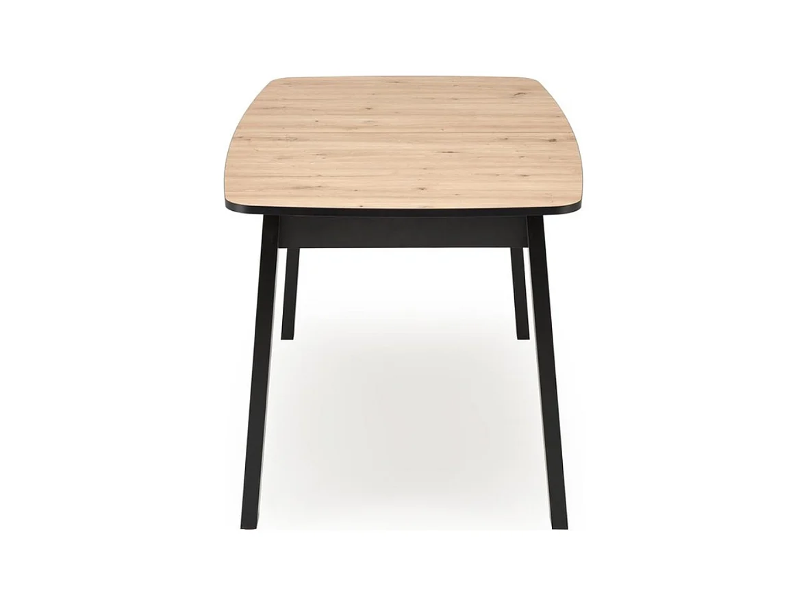 Table à manger rectangulaire extensible avec plateau couleur chêne artisanal JAYCE