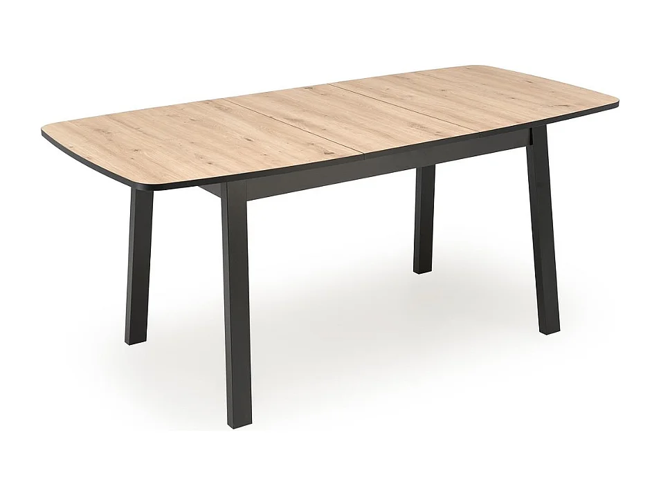 Table à manger rectangulaire extensible avec plateau couleur chêne artisanal JAYCE