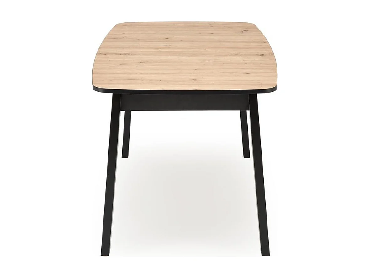 Table à manger rectangulaire extensible avec plateau couleur chêne artisanal JAYCE