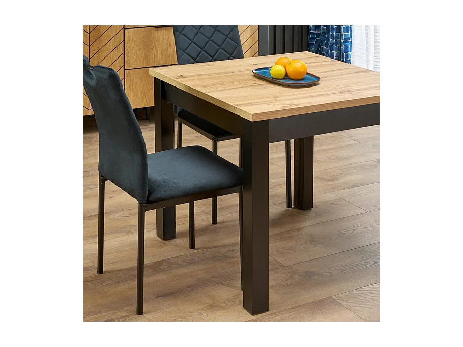 Table de salle à manger extensible de style industriel MAELA