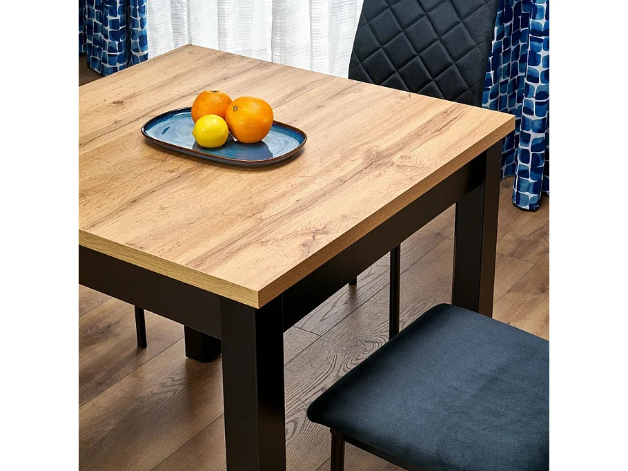 Table de salle à manger extensible de style industriel MAELA