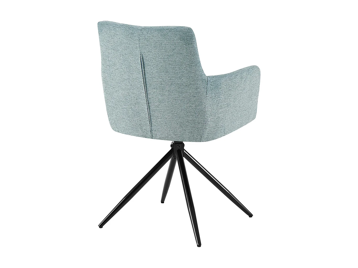 Lot de 2  chaises avec accoudoirs - Tissu - Turquoise - Jonah