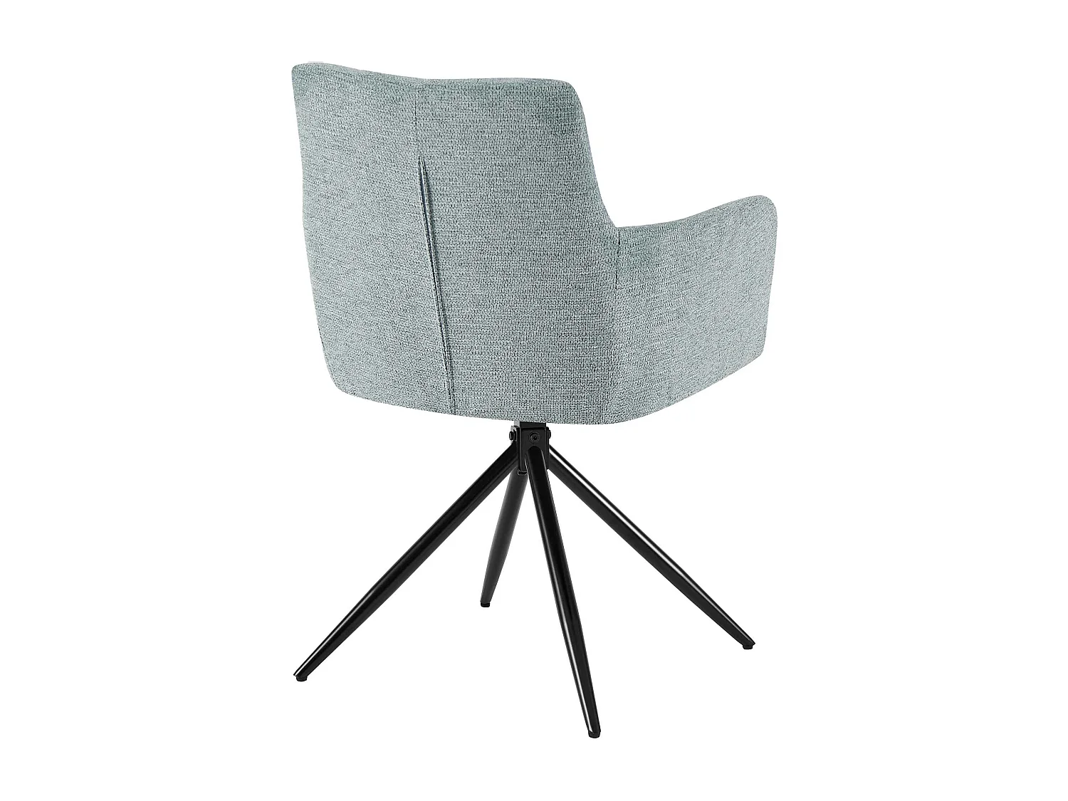 Lot de 2  chaises avec accoudoirs - Tissu - Turquoise - Jonah