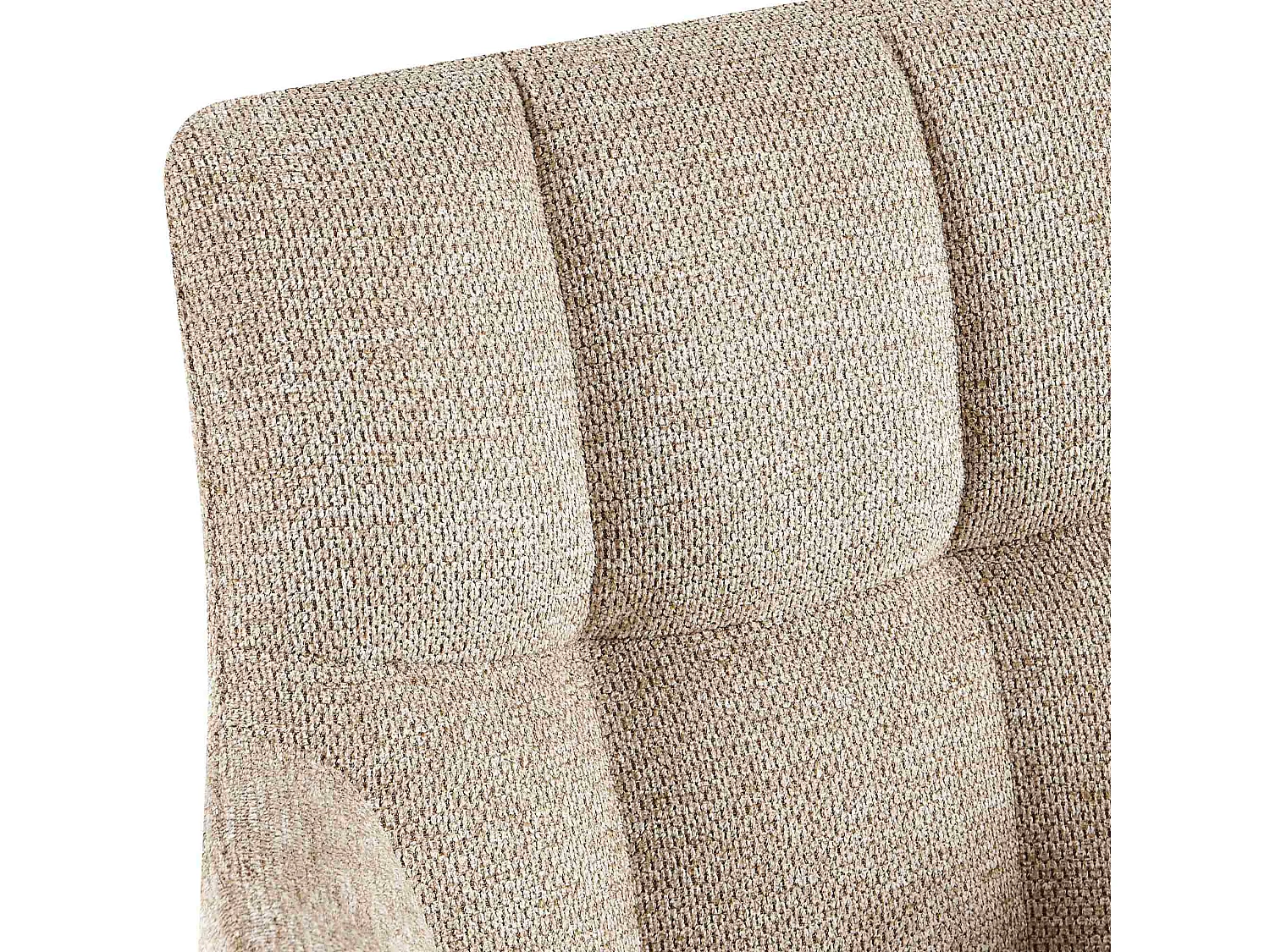 Lot de 2  chaises avec accoudoirs - Tissu - Marron clair - Jonah