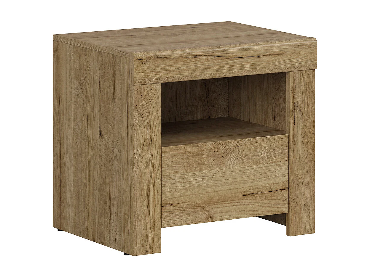 Table de chevet 1 tiroir 1 niche Hella Bois