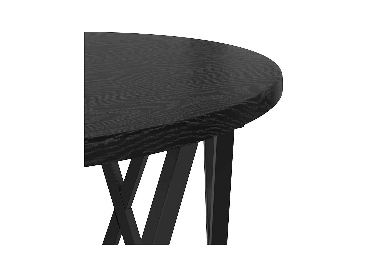 Table d'appoint empilable 3 pièces Chêne noir 53 x 53 x 40 cm