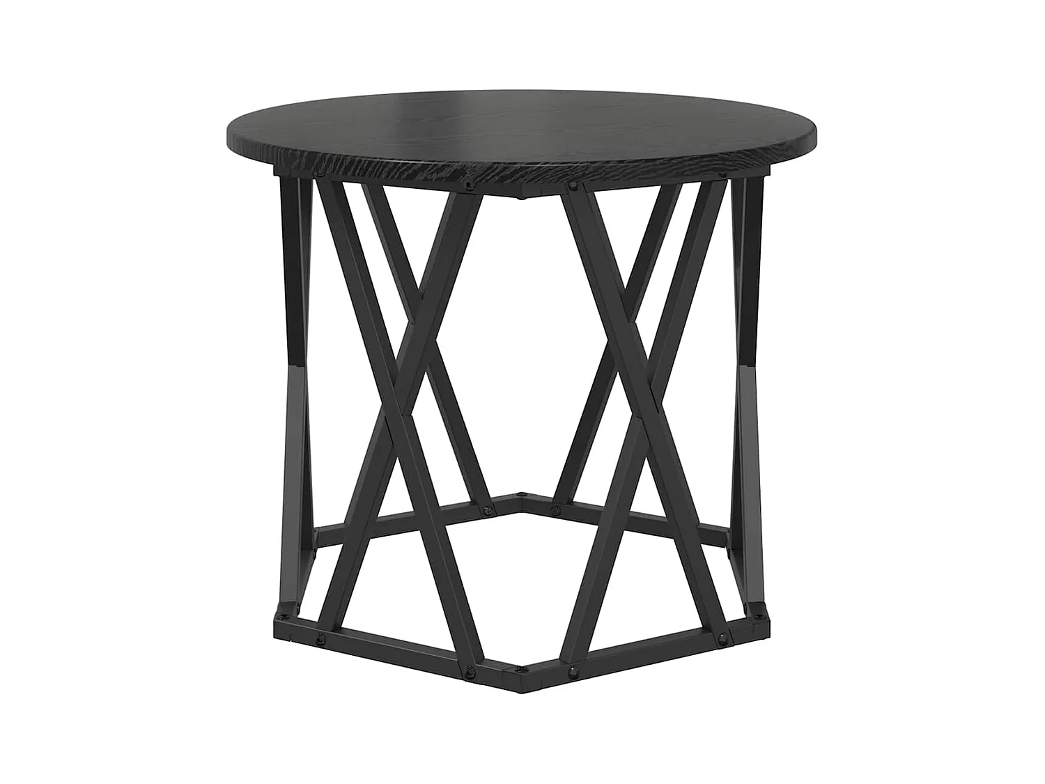 Table d'appoint 2 pièces Chêne noir 50 x 50 x 40 cm