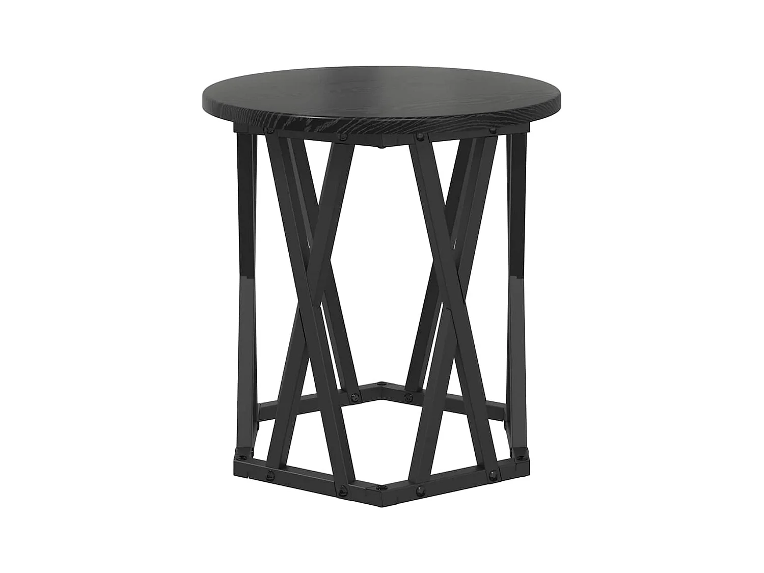 Table d'appoint 2 pièces Chêne noir 50 x 50 x 40 cm