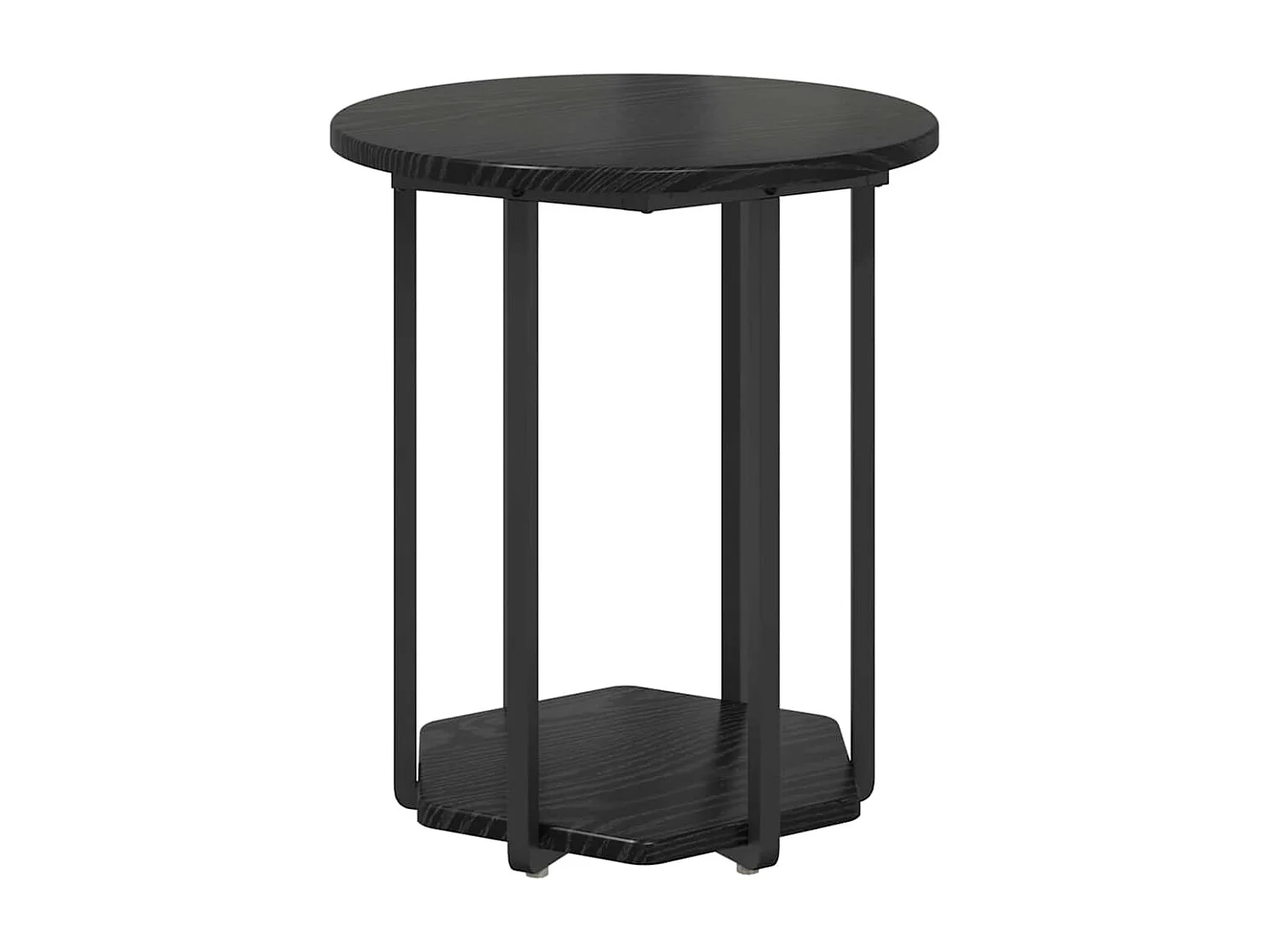 Ensemble de tables d'appoint 2 pièces Chêne noir 50 x 50 x 50.5 cm