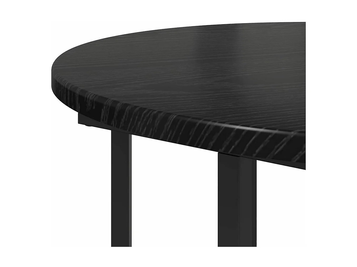 Ensemble de tables d'appoint 2 pièces Chêne noir 50 x 50 x 50.5 cm