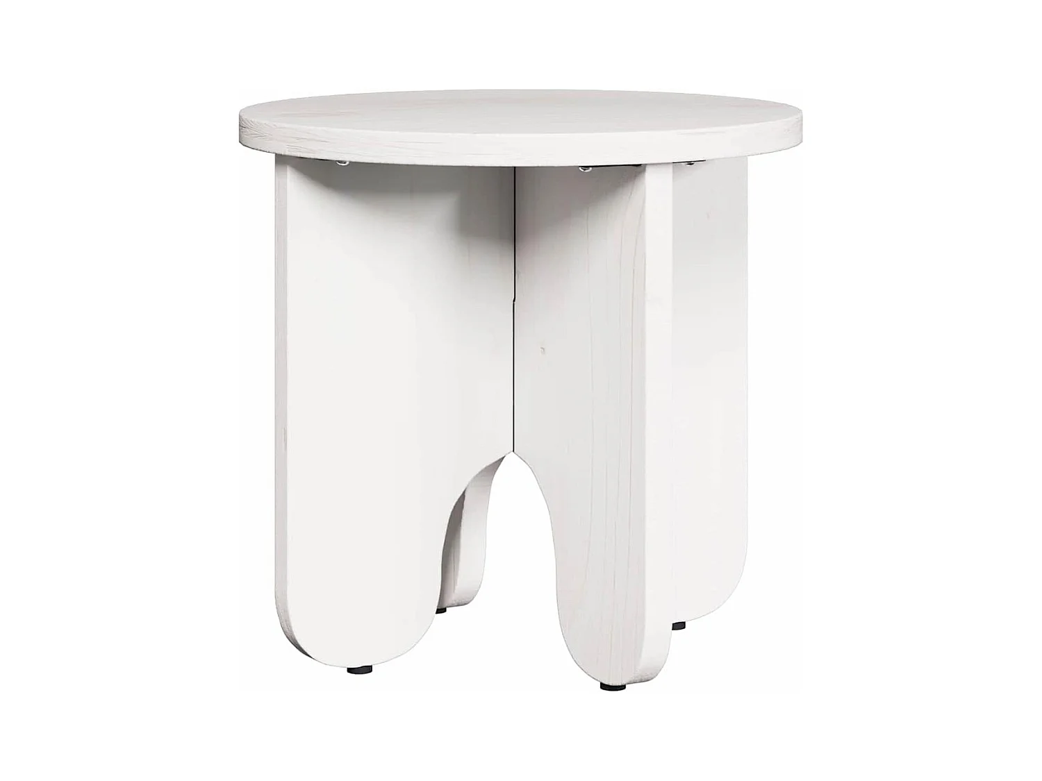 Table basse 2 pièces Blanc 39,5 x 39,5 x 30 cm Bois de pin massif