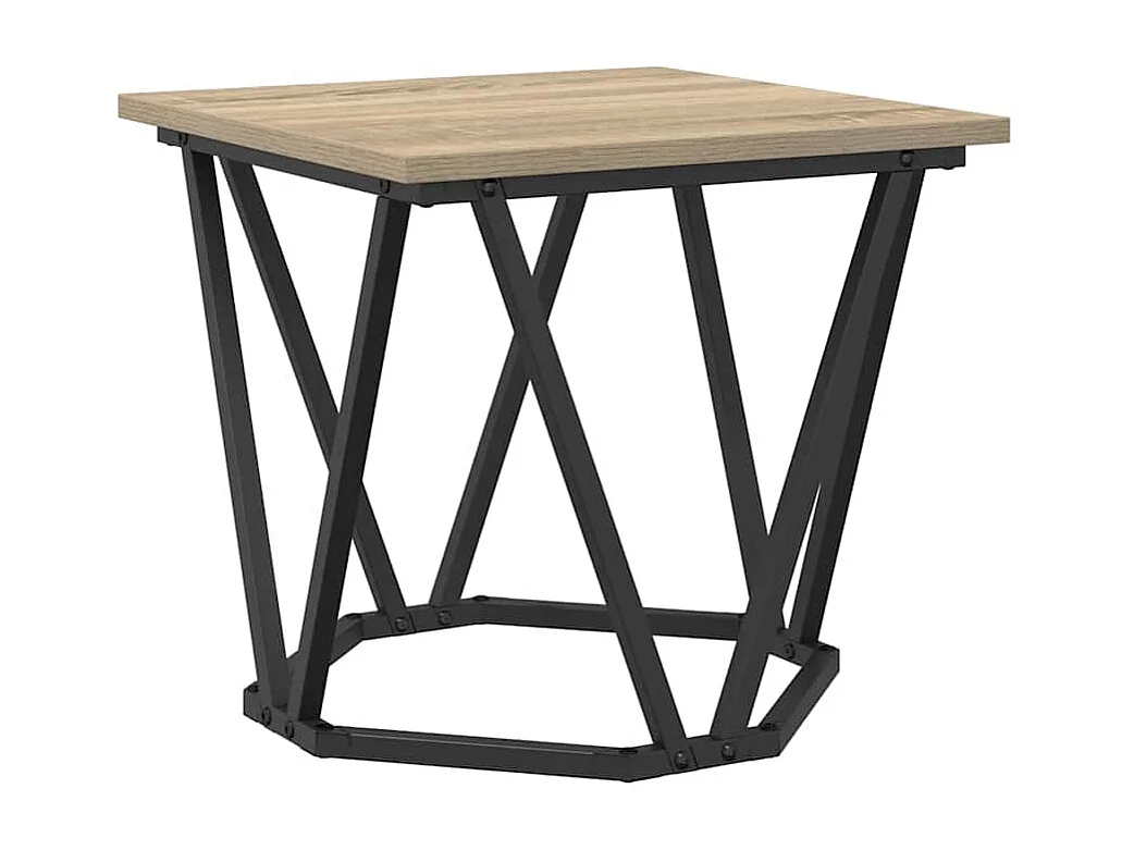 Ensemble de tables d'appoint 2 pièces Chêne sonoma 50 x 50 x 40 cm