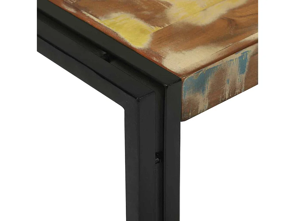 Table basse 2 pièces Multicolore bois de récupération massif