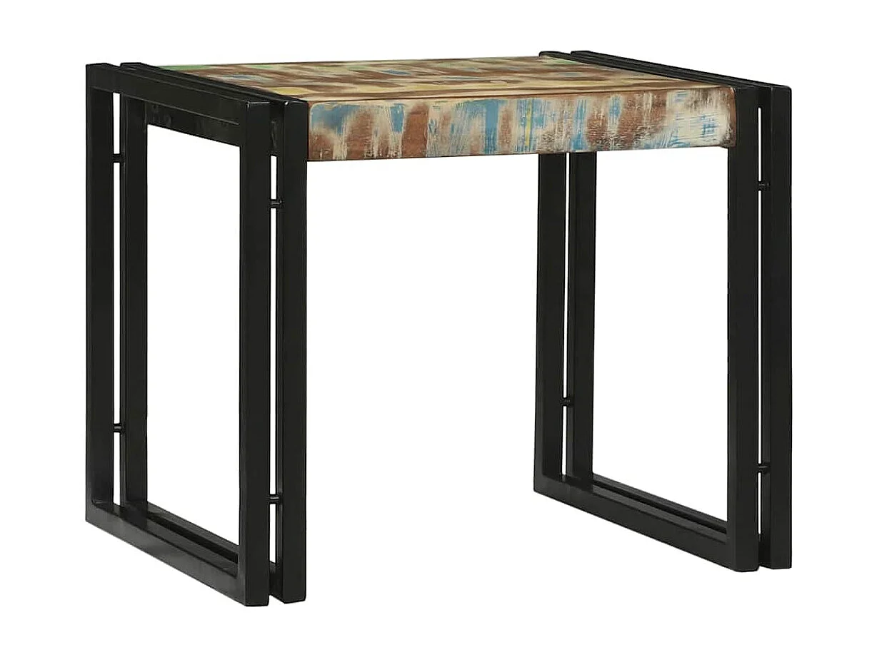 Mesa de Café 2 piezas Multicolor madera maciza reciclada