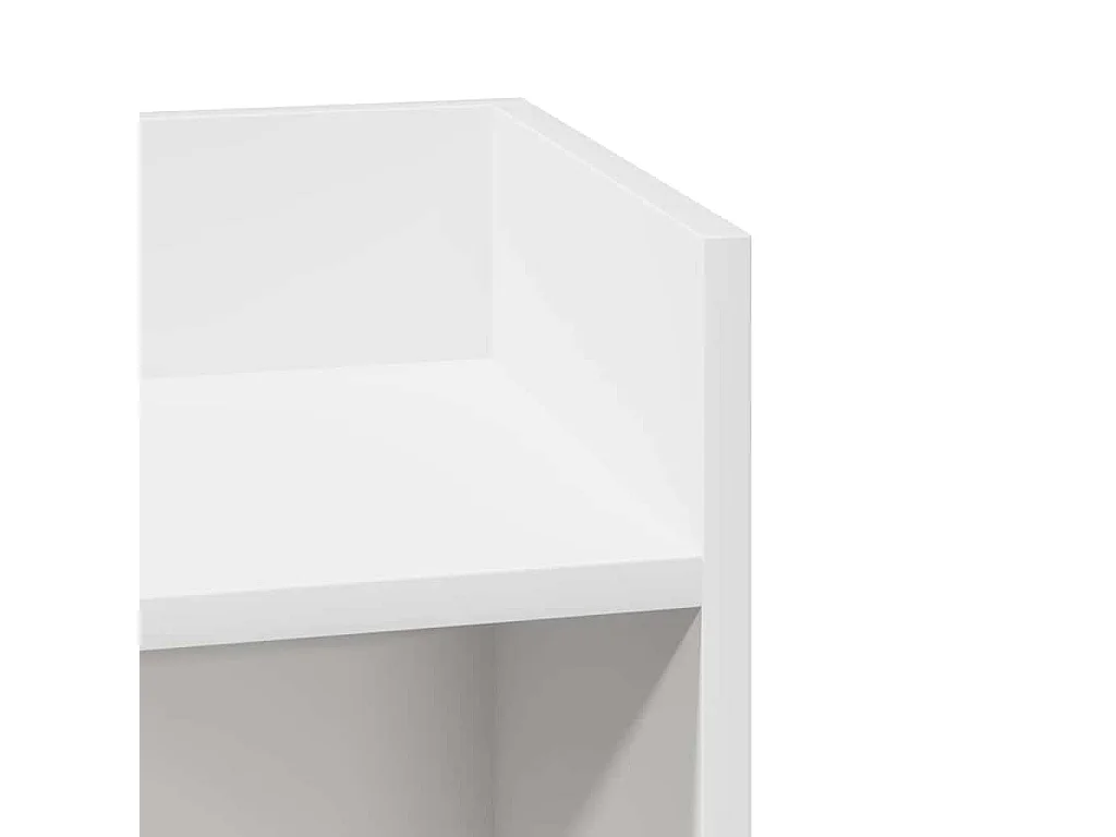 Tables d'appoint 2 pièces avec étagère blanc 25,5x27x60 cm