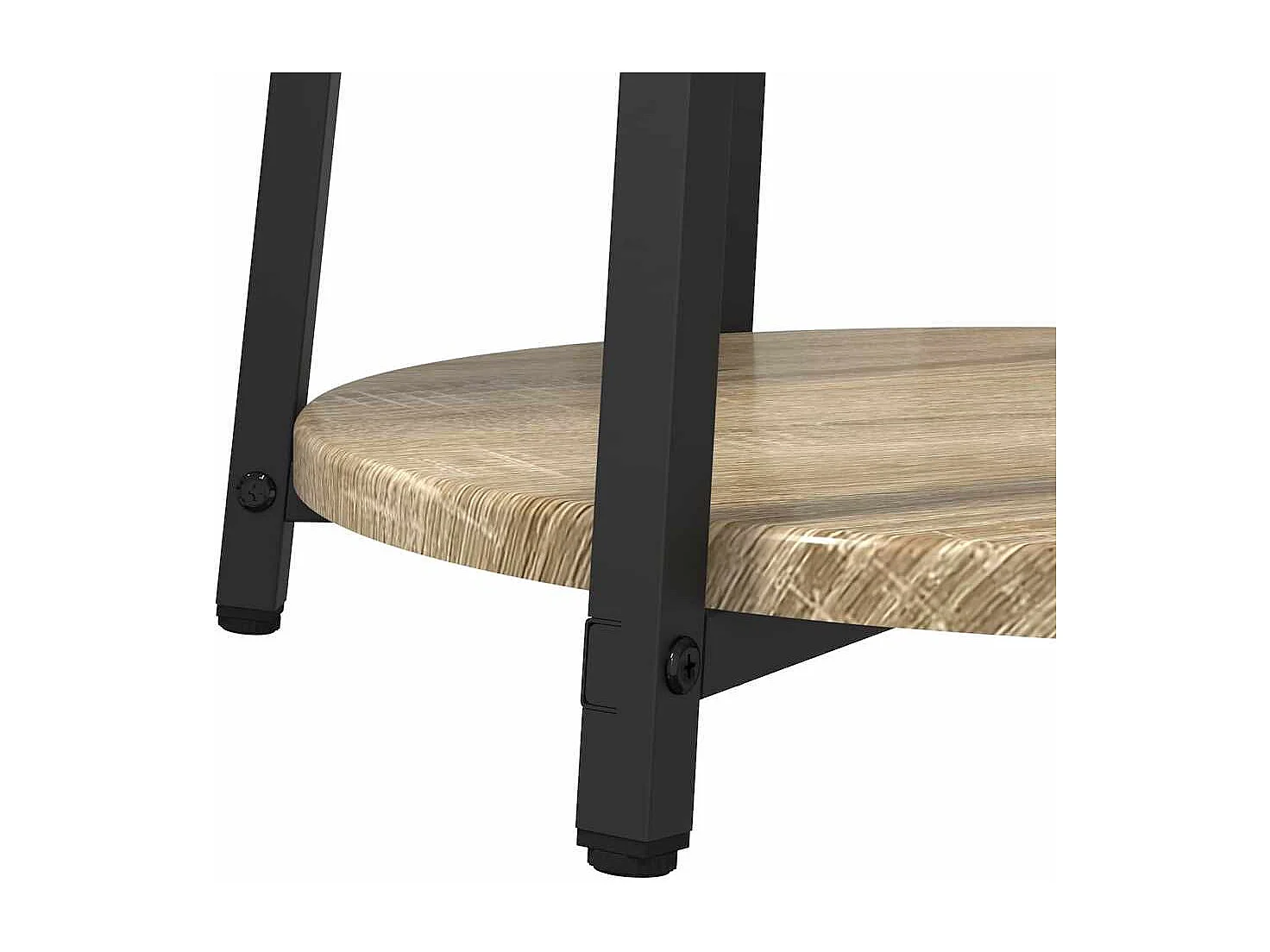 Ensemble de tables d'appoint 2 pièces Chêne Sonoma et noir