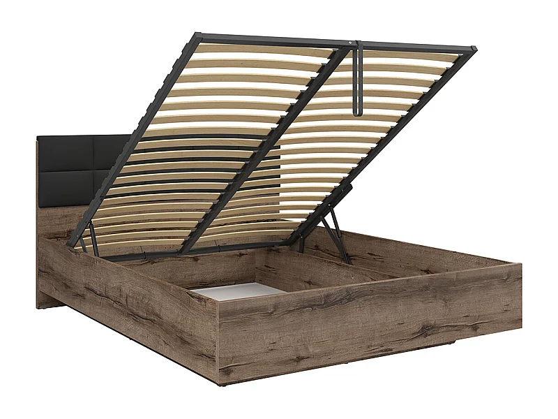 Kastenbett 160x200 inkl. Lattenrost Romane Bois