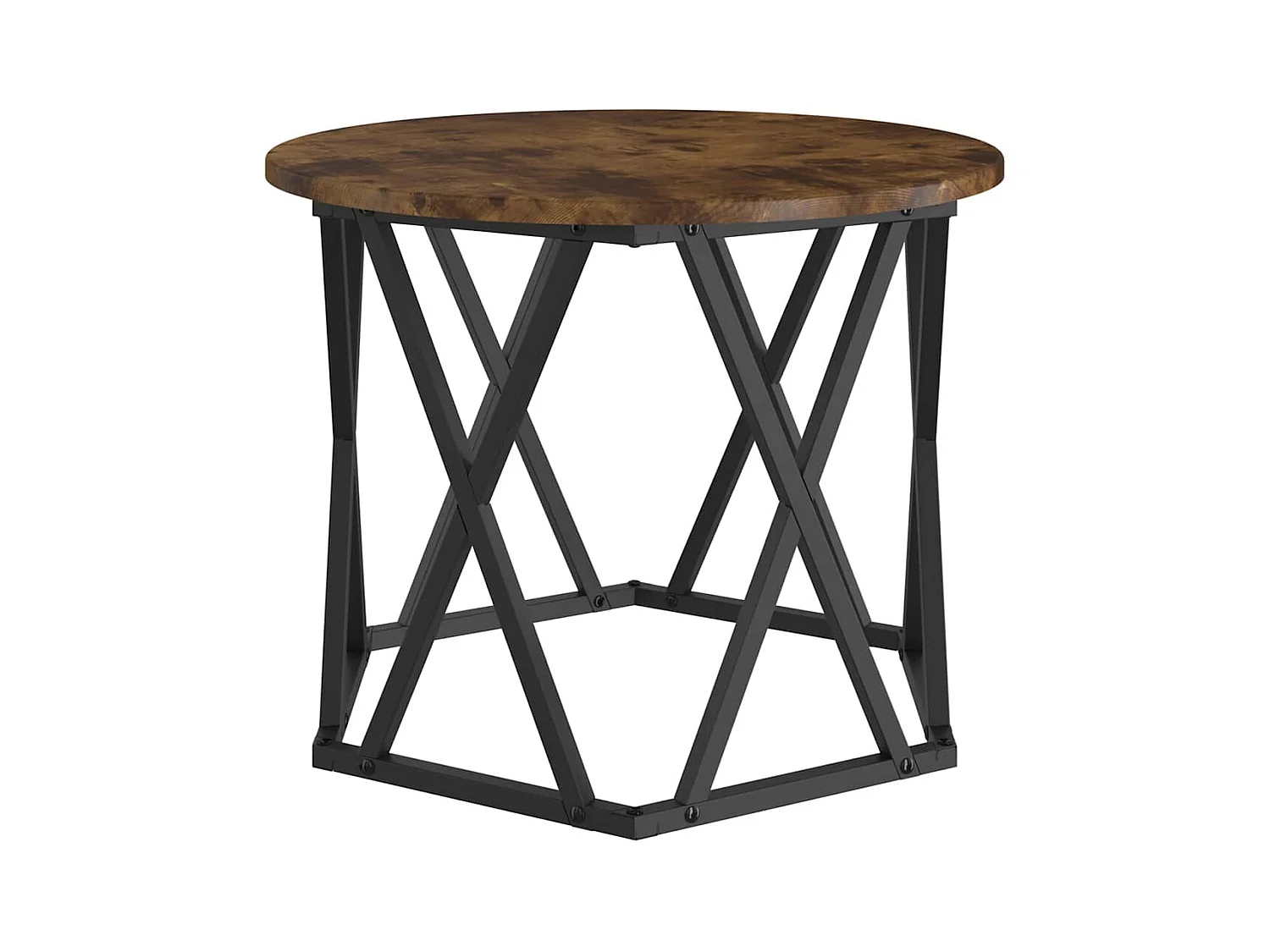 Mesa Lateral Nido 3 piezas Roble ahumado 53 x 53 x 40 cm