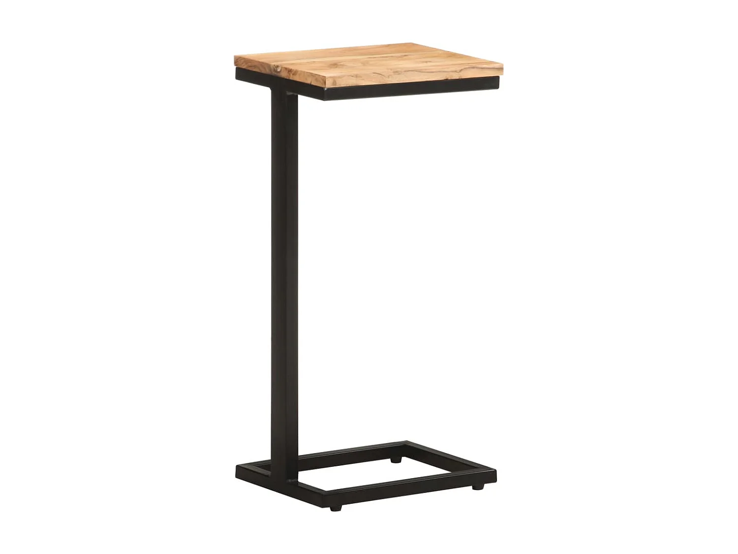 Mesitas auxiliares 2 uds madera mango maciza 31,5x24,5x64,5 cm