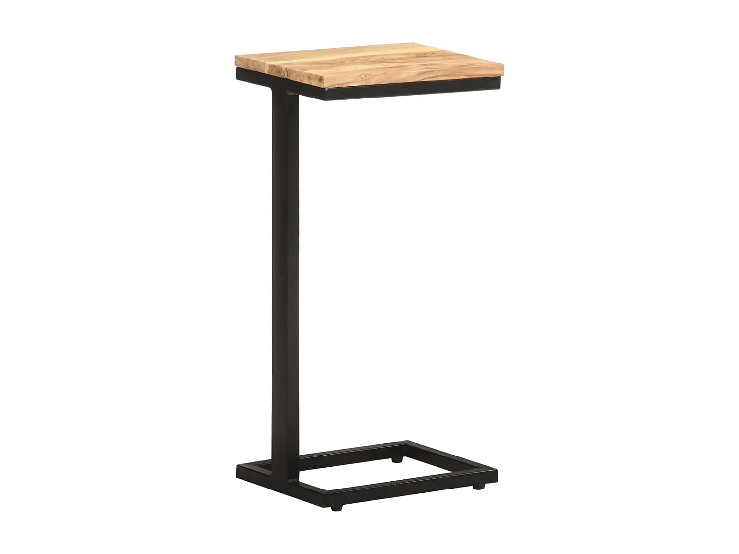 Mesitas auxiliares 2 uds madera mango maciza 31,5x24,5x64,5 cm