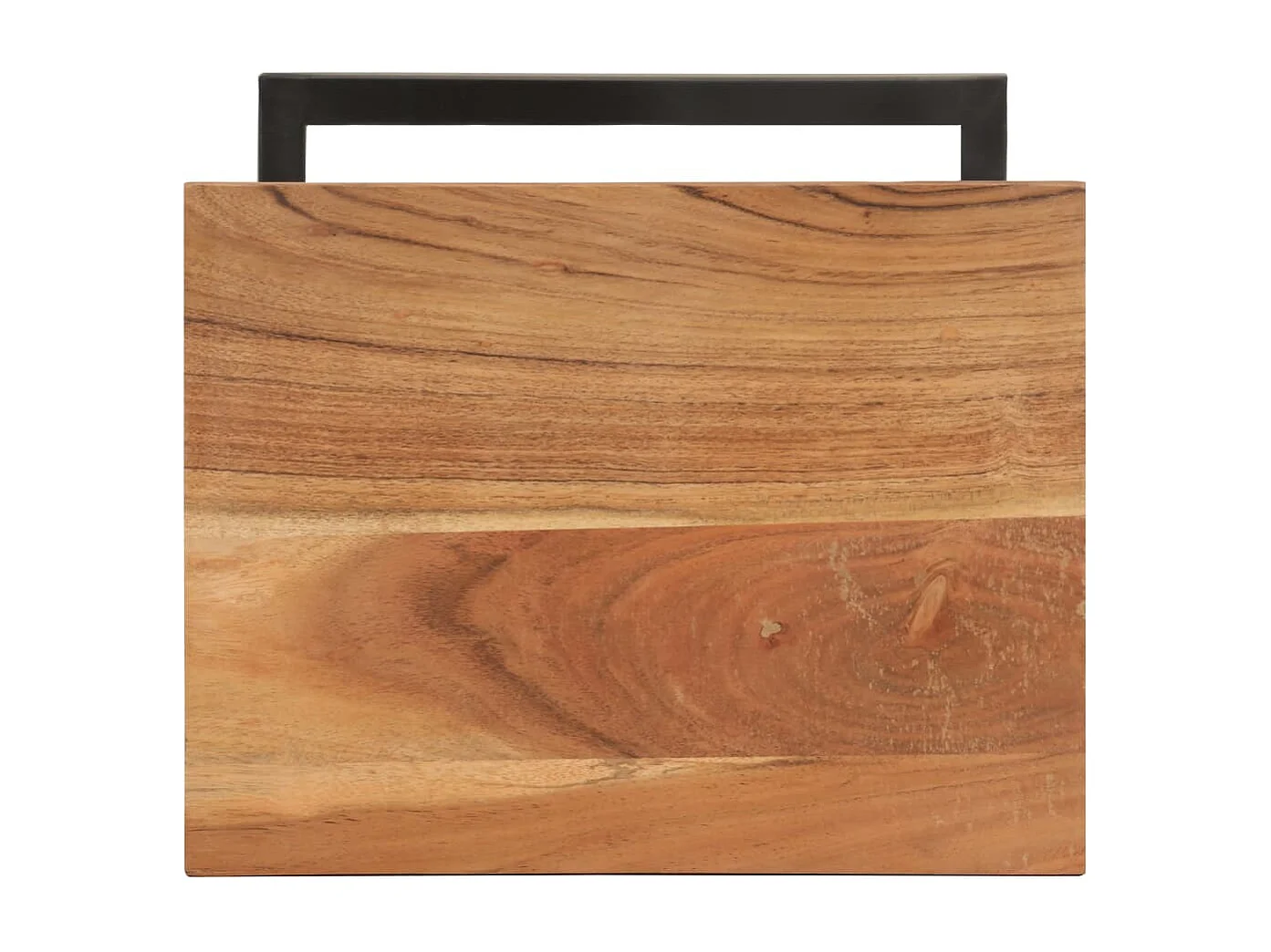 Mesitas auxiliares 2 uds madera mango maciza 31,5x24,5x64,5 cm