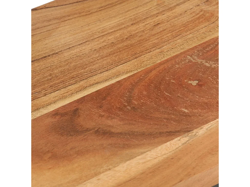 Mesitas auxiliares 2 uds madera mango maciza 31,5x24,5x64,5 cm