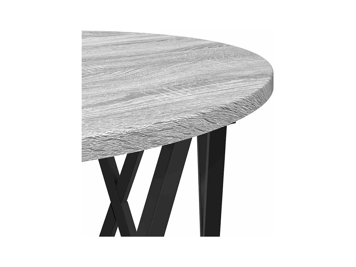 Table d'appoint empilable 3 pièces Sonoma gris 53 x 53 x 40 cm