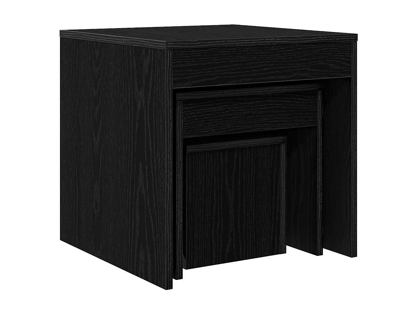 Tables basses Autre 3 pièces Chêne noir 45 x 45 x 45 cm