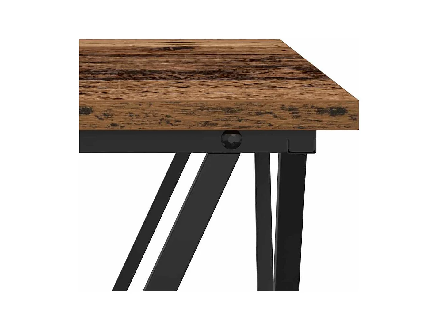 Ensemble de tables d'appoint 2 pièces Bois de récupération