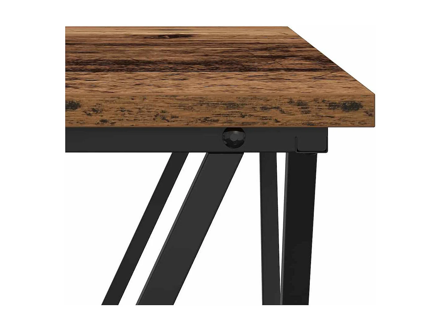 Ensemble de tables d'appoint 2 pièces Bois de récupération