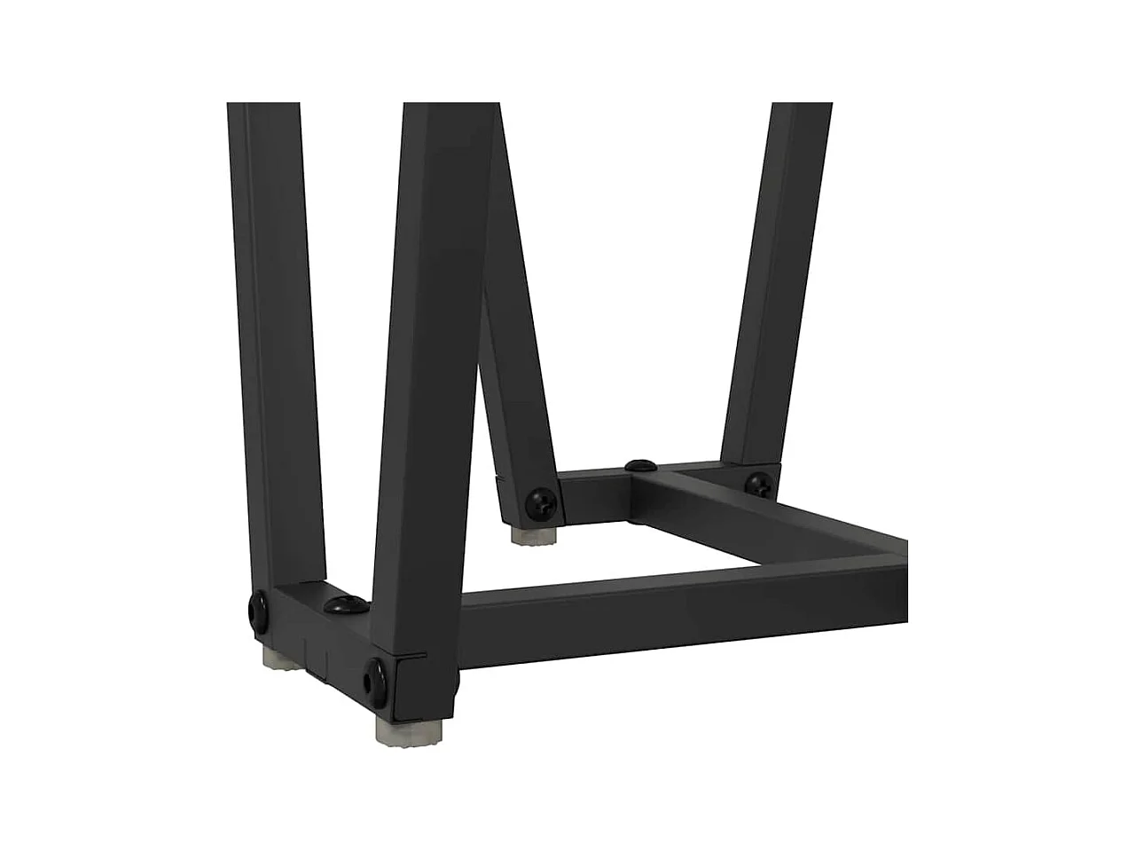 Ensemble de tables d'appoint 2 pièces Chêne fumé et noir