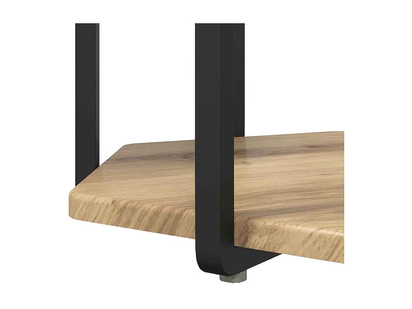 Bijzettafelset 2 pcs Artisan Eik en Zwart 50 x 50 x 50.5 cm