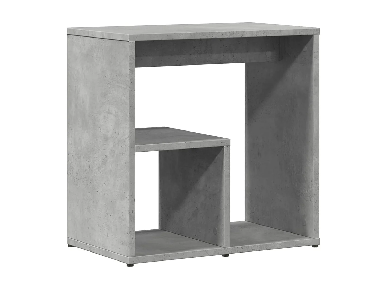Tables d'appoint 2 pièces gris béton 50x30x50 cm bois d'ingénierie