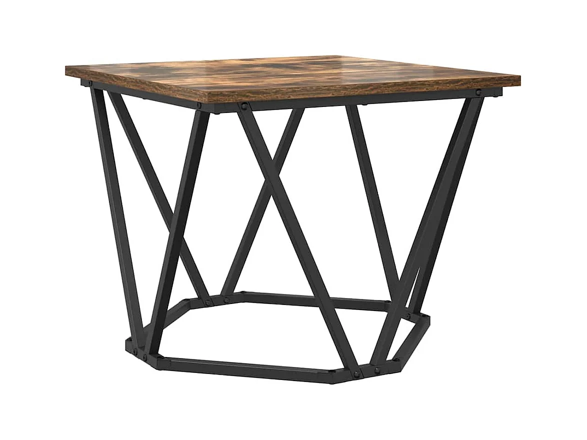 Ensemble de tables d'appoint 2 pièces Chêne fumé 50 x 50 x 40 cm